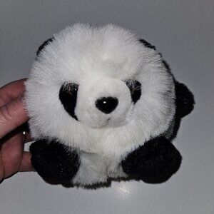 VTG MJC Black White Peter Panda Bear Plush Stuffed Toy 1994